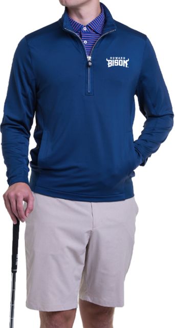 Howard B Draddy Sport Blair Half Zip Howard University Athletic Wordmark - ONLINE ONLY