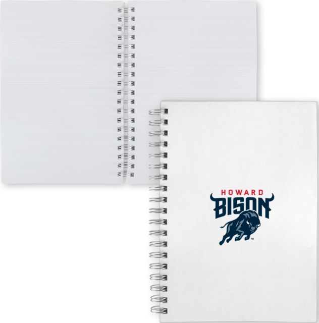 Howard Clear 7 x 10 Spiral Journal Notebook Howard University Primary Athletic Mark - ONLINE ONLY
