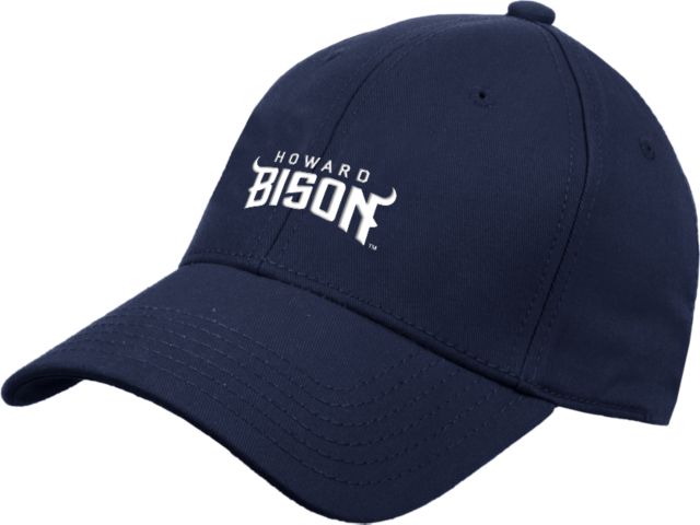Howard Structured Adjustable Pro Style Hat Howard University Athletic Wordmark - ONLINE ONLY