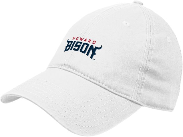 Howard Unstructured Adjustable Low Profile Hat Howard University Athletic Wordmark - ONLINE ONLY