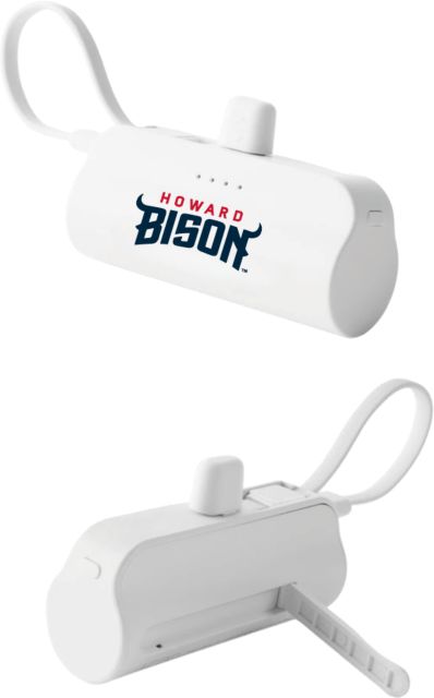 Howard Sidekick 4500 mAh Power Bank Howard University Athletic Wordmark - ONLINE ONLY