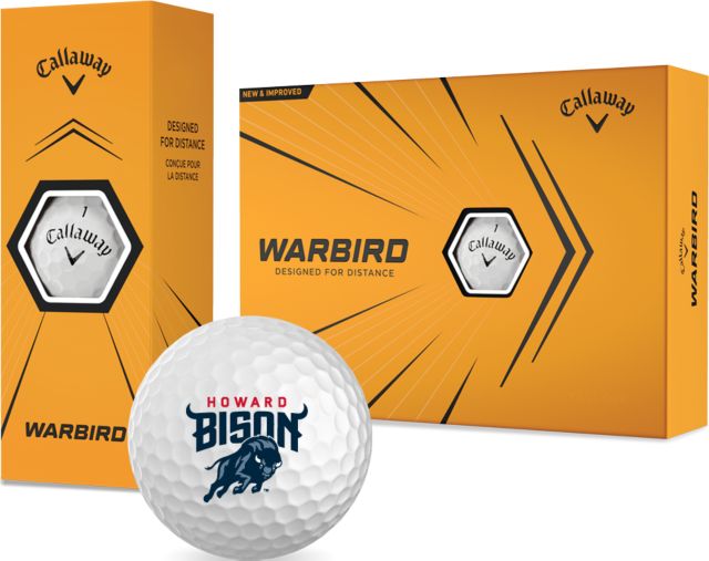 Howard Callaway Warbird Golf Balls 12/pkg Howard University Primary Athletic Mark - ONLINE ONLY