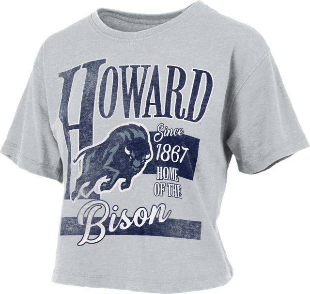Howard University Bison Women's Crop Short Sleeve T-Shirt