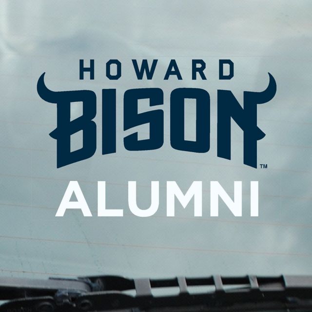 Howard University Bison Alumni Cling Decal