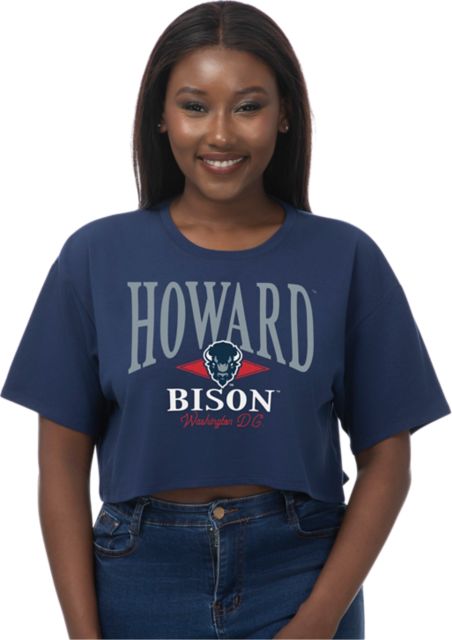 Howard University Women's Boxy Cropped Short Sleeve T-Shirt