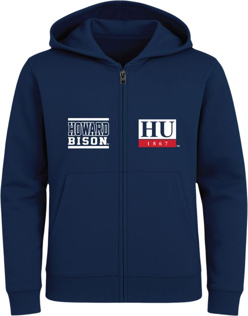 Howard University Toddler Full Zip Hooded Sweatshirt