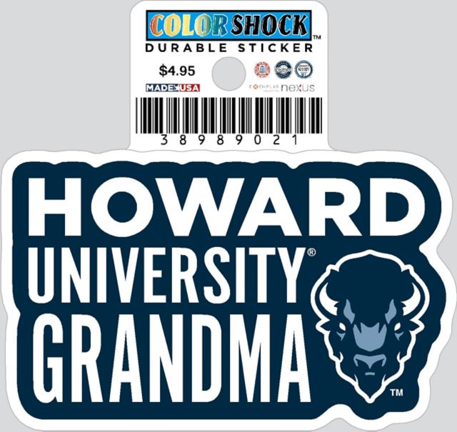 Howard University Bison Durable Sticker