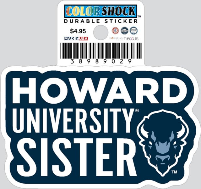 Howard University Bison Durable Sticker