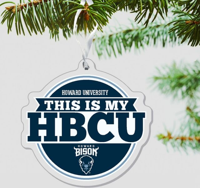 Howard University Bison 3 x 4 '' Ornament