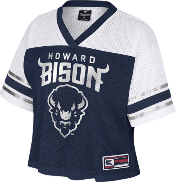 Howard University Bison Women's Bling Football Jersey