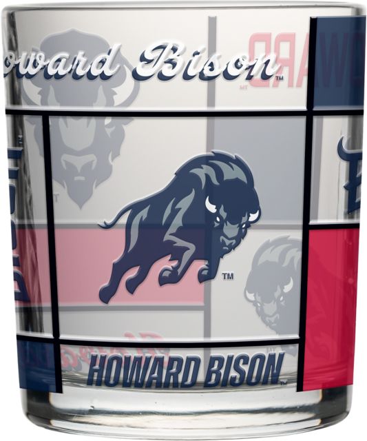 Howard University 12 oz. Quilted Rocks Glass