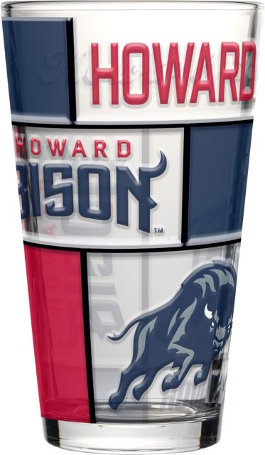 Howard University 16 oz. Quilted Pint Glass
