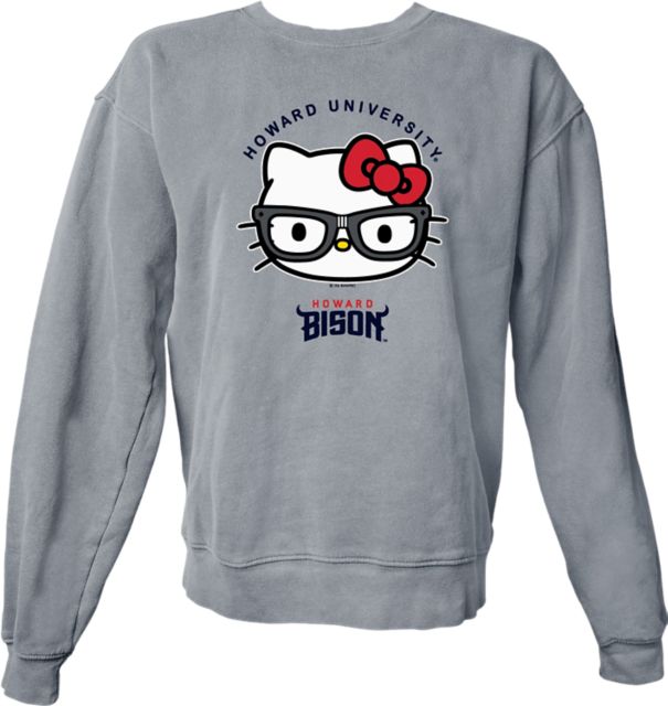 Howard University Hello Kitty Women's Dyed Crewneck Sweatshirt