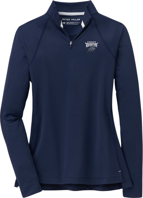 Howard University Women's Raglan Sleeve Perth 1/4 Zip