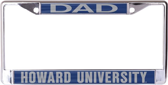 Howard University Dad License Plate Frame