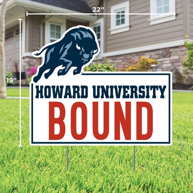 Howard University Bound 22" x 19" Lawn Sign