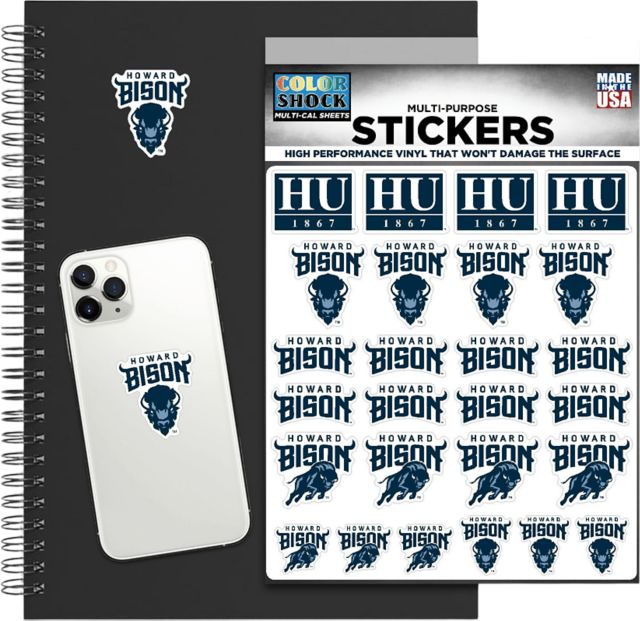 Howard University Bison Sticker Sheet