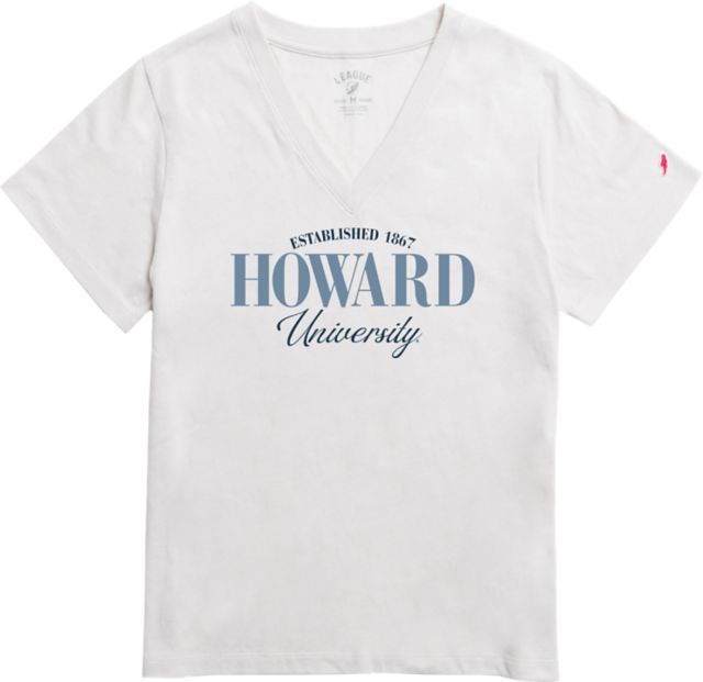Howard University Women's V-Neck Short Sleeve T-Shirt