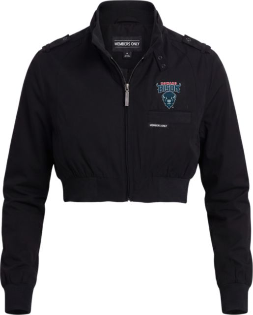 Howard University Bison Women's Crop Mini Racer Jacket