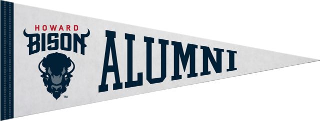 Howard University 9x24 Bison Alumni Pennant