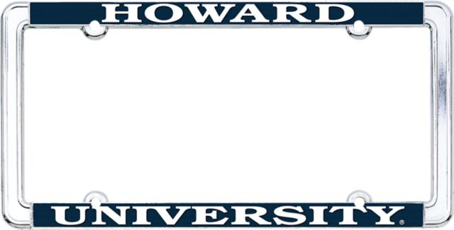 Howard University Thin Rim License Plate Frame
