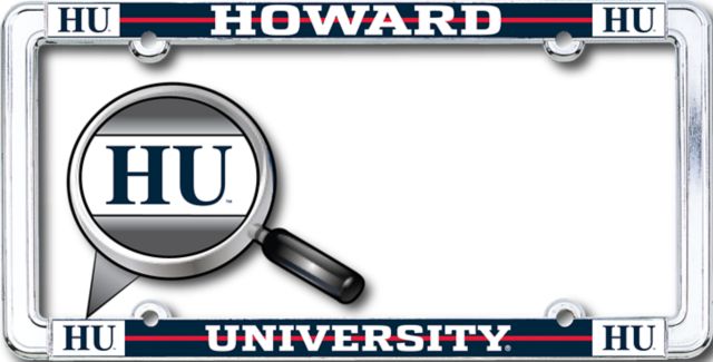 Howard University Thin Dome License Plate Frame