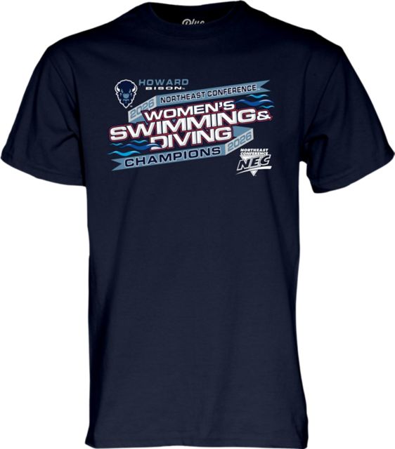 Howard University Women's Swimming and Diving 2026 NEC Champions Short Sleeve T-Shirt