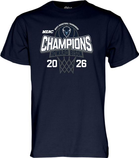 Howard University Men's Basketball 2026 MEAC Tournament Champions Short Sleeve T-Shirt