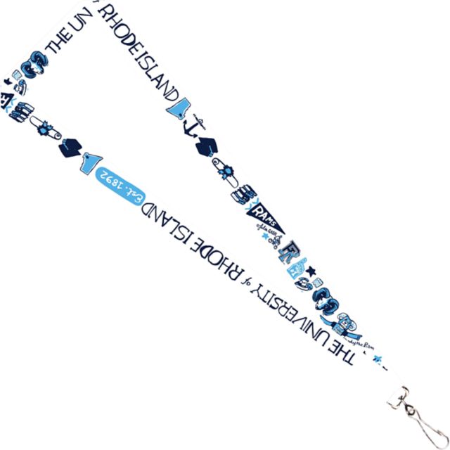 University of Rhode Island Julia Gash 3-4'' Satin Lanyard