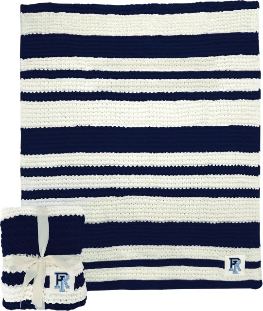 University of Rhode Island 50" x 60" Cable Knit Throw Blanket