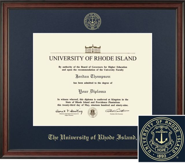 University of Rhode Island 11" x 14" Diploma Frame