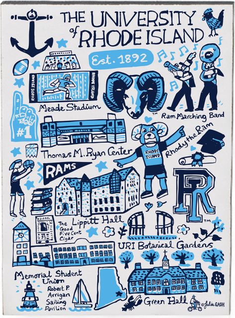 University of Rhode Island Julia Gash Jumbo Magnet