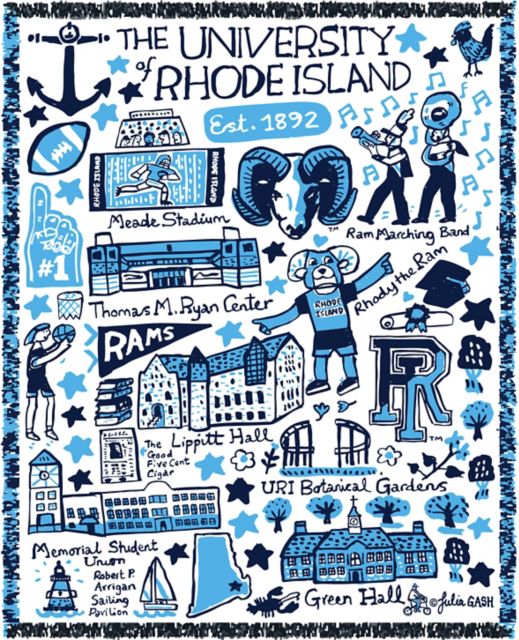 University of Rhode Island Tapestry Blanket