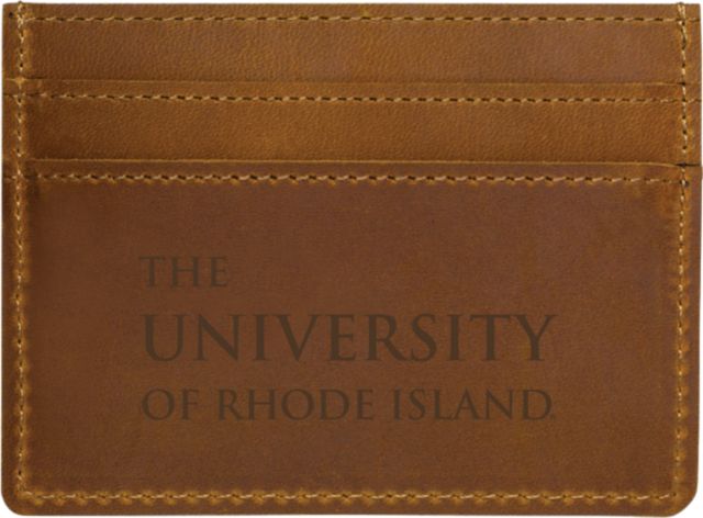 University of Rhode Island Leather Card Holder