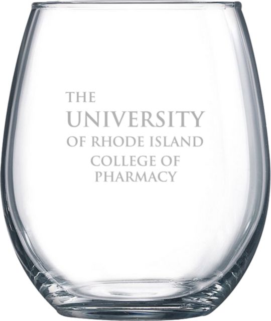University of Rhode Island College of Pharmacy Stemless Glass- ONLINE ONLY