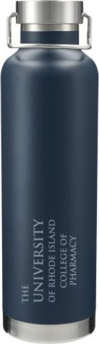 Rhode Island Thor Copper Vacuum Insulated Navy Bottle 32oz College of Pharmacy Engraved - ONLINE ONLY