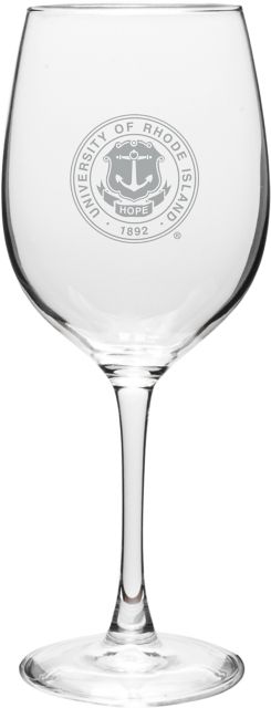 University of Rhode Island 16 oz. Wine Glass