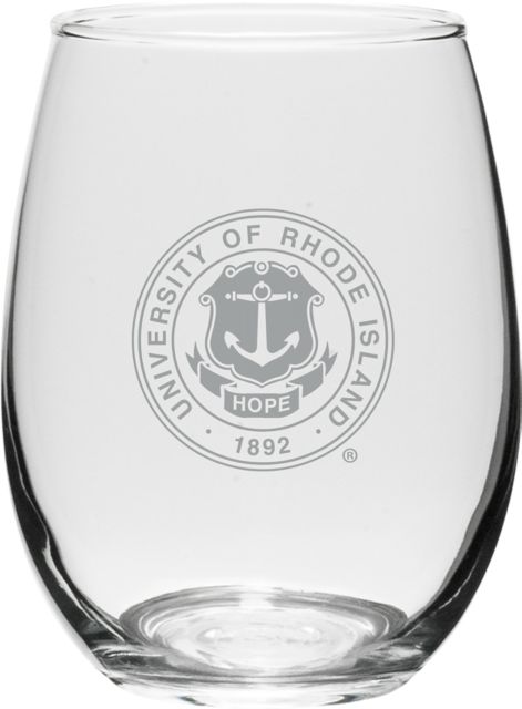 University of Rhode Island 15 oz. Wine Glass