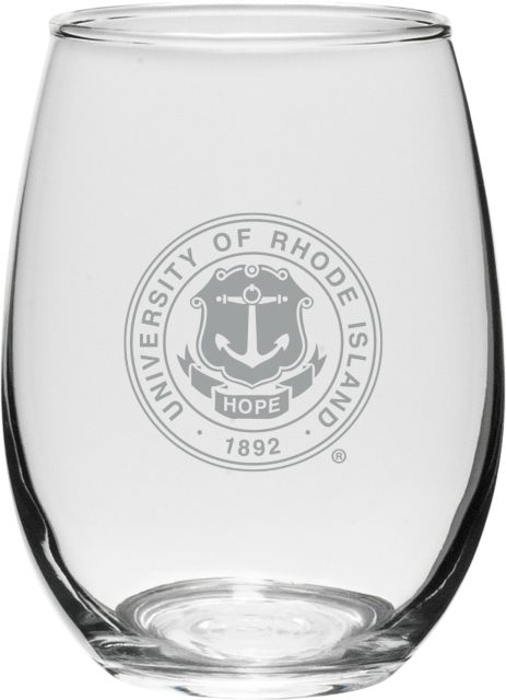 University of Rhode Island 21 oz. Wine Glass
