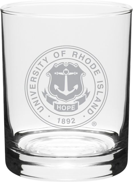 University of Rhode Island 14 oz. Wine Glass