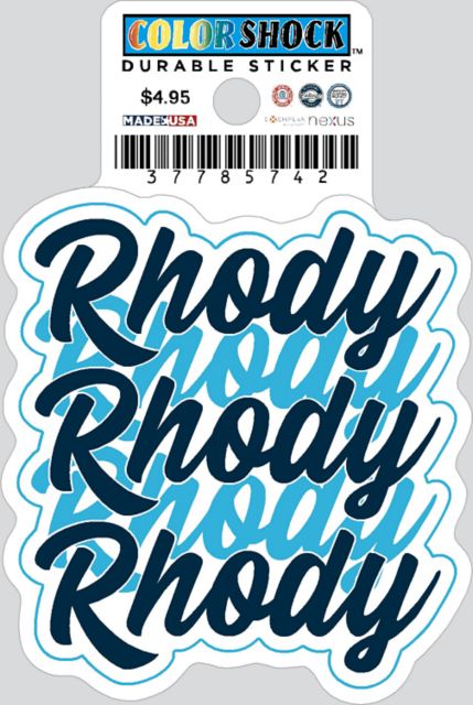 University of Rhode Island Rams Durable Sticker