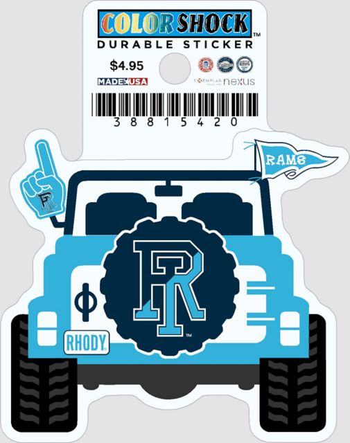 University of Rhode Island Durable Sticker