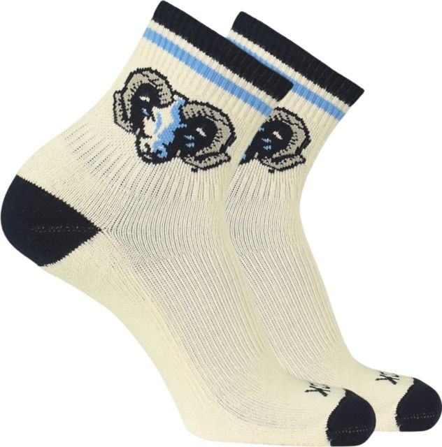 University of Rhode Island Rams Vintage Quarter Crew Socks