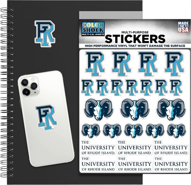 University of Rhode Island Sticker Sheet