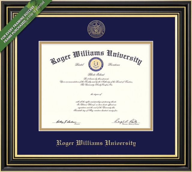 Roger Williams University 11'' x 14'' Prestige Diploma Frame