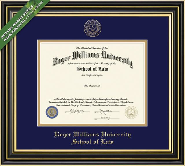 Roger Williams University 14" x 17" Prestige Diploma Frame