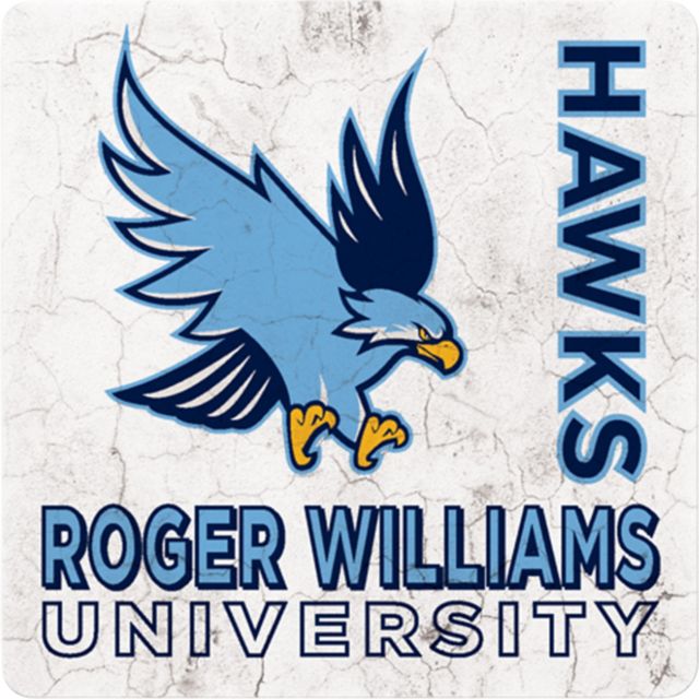 Roger Williams University Hawks 4" x 4" Coaster