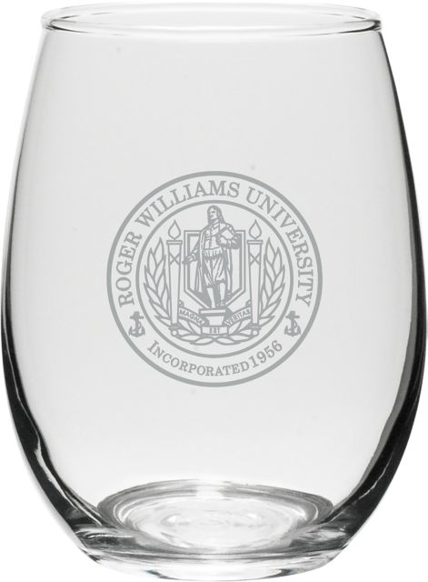 Roger Williams University 15 oz. Wine Glass
