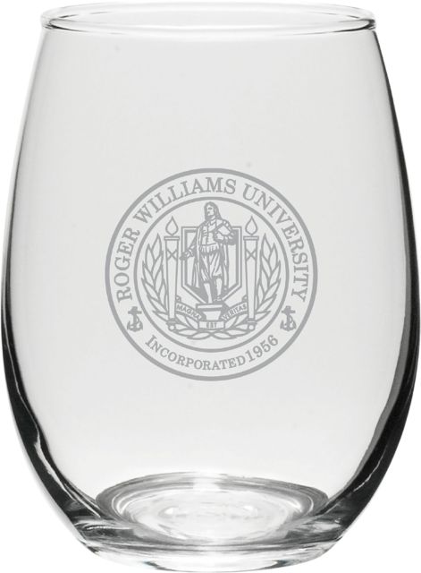 Roger Williams University 21 oz. Wine Glass