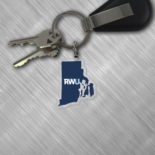 Roger Williams University Hawks Laser Cut Keytag